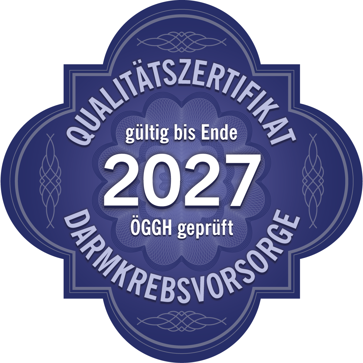 Qualitätszertifikat Darmkrebsvorsorge